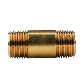 Messing Gewinde-Fitting Distanz Doppelnippel 1/2"-1/2" L= 50 mm, schwere Ausführung