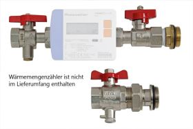 Wärmemengenzähler-Einbauset horizontal
