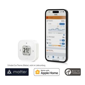 Eve Thermo Control – Temperatursensor und -regler für Eve Thermo (Matter)