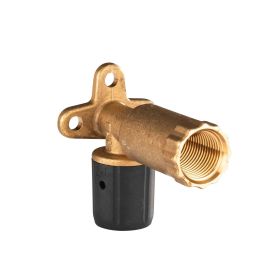 Selfio-Steck Aluverbund Steckfitting  Wandwinkel 20 x 2 mm - 1/2" - 78 mm DVGW