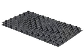 48,0 m² Set Dünnschichtsystem flach 12x2 PE-RT Rohr Raster 10 cm 7 Heizkreise Regler 230 V + Zubehör