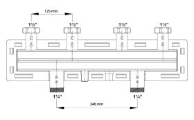 Selfio Heizungsverteiler für zwei Heizkreissets DN 25 125 mm