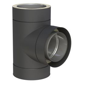 Jeremias DW-BLACK 5,0 m Grundpaket Ablauf seitlich und Mündungsrohr