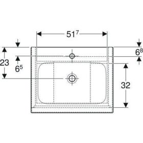 Geberit iCon Set MWT m. US, 2 Schubl. 60x63x48cm, weiß hgl./Griff weiß matt