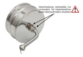 Schornstein Justierbares Fußteil 5 m Set Edelstahl DW DN 130