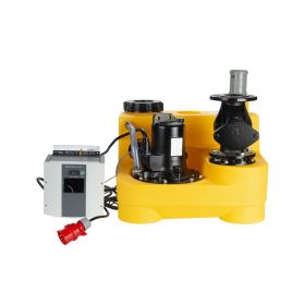 Jung Pumpen Fäkalienhebeanlage COMPLI 400 (400V) mit montierter Rückschlagklappe R80
