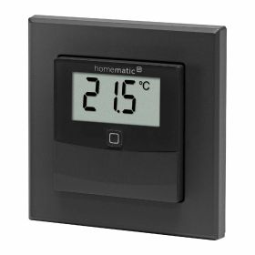 Homematic IP Smart Home Temperatur- und Luftfeuchtigkeitssensor mit Display innen HmIP-STHD-A anthrazit
