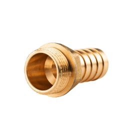 Messing Gewinde-Fitting Schlauchanschluss 3/4" AG (DN 20) Länge 20 mm - schwere Ausführung