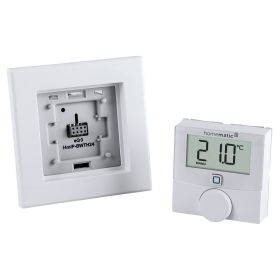 Homematic IP Smart Home Wandthermostat mit Schaltausgang HmIP-BWTH24 - für Markenschalter, 24 V