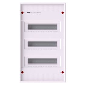 Striebel & John Stromkreisverteiler AK636N3 Aufputz 3x12 Platzeinheiten ohne Tür