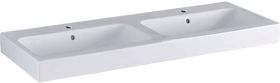 Geberit iCon Doppelwaschtisch, 120x48,5c m. Hl., m. Ül., weiß
