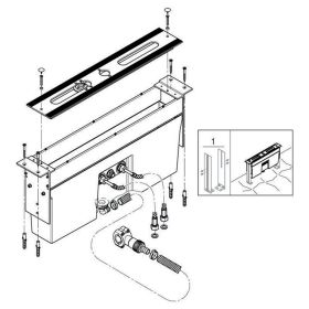 GROHE 4/5-L-Wannenkombination Unterbau 29037_2 Fliesenbankmontage DIN18534:2017