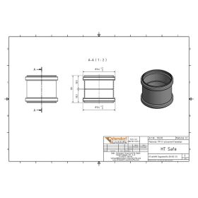 HTsafeMM Doppelmuffe DN 125
