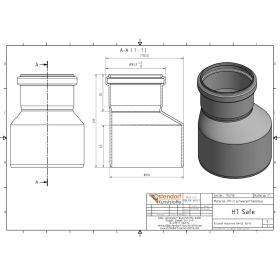 HTsafe Reduziermuffe DN 110/75