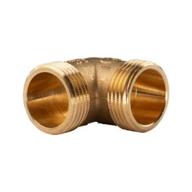 Messing Gewinde-Fitting 90° Winkel 1"AG - 1"AG (DN 25) - schwere Ausführung