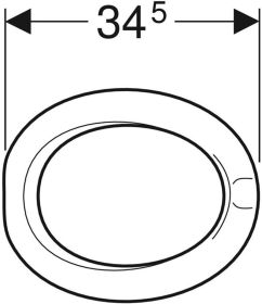 Geberit Bambini WC-Sitzring für Kleinkin rubinrot