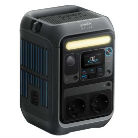 Anker SOLIX C300X + PS100X Set – Tragbare Powerstation mit 100W Solarpanel