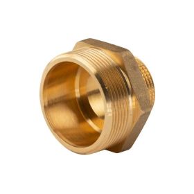 Messing Gewinde-Fitting Reduziernippel 2"AG (DN 50) - 1 1/4"AG (DN 40) - schwere Ausführung