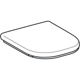 Geberit Renova Comfort WC-Sitz, barriere eckiges Design, weiß