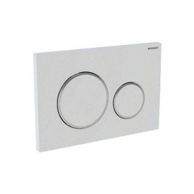 GEBERIT Betätigungsplatte SIGMA20 für 2-Mengen-Spülung, weiss / glanzchrom