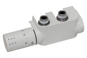 Simplex Designverkleidung für Anschlussarmatur / Multiblock, links, weiß