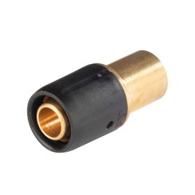 Selfio-Steck Aluverbund Steckfitting  Übergang auf Kupferrohr Pressanschluss 16 x 2 - 15 mm DVGW