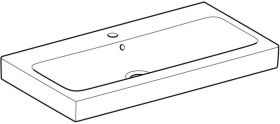 Geberit iCon Waschtisch, 90x48,5cm m. Hl., m. Ül., weiß