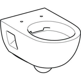 Geberit Renova Wand-WC Tiefspüler teilgeschlossene Form, Rimfree, weiß