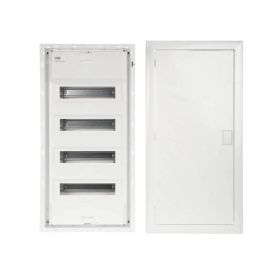 Striebel & John Stromkreisverteiler UK648N3 Unterputz 4x12 Platzeinheiten mit Tür