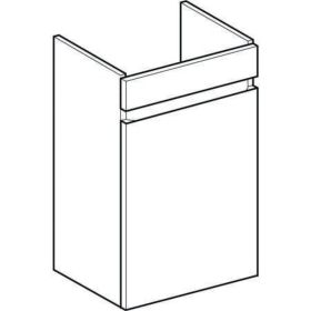 Geberit Renova Plan US für HWB, 1 Tür 38,5x66x31cm, weiß