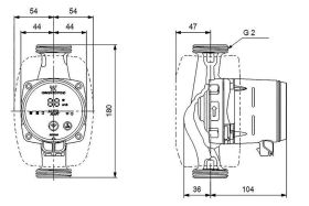 Grundfos Alpha3 32-40 180 mm Hocheffizienz-Umwälzpumpe inkl. Wärmedämmschale