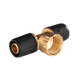 Selfio-Steck Aluverbund Steckfitting  T-Stück mit Innengewinde 20 x 2 - 3/4" - 20 x 2 mm DVGW