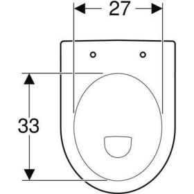 Geberit Renova Stand-WC Flachspüler Abg. horiz., teilgeschlossene Form, weiß