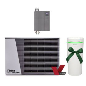 alpha innotec Luft/Wasser Wärmepumpe LWDV 91-1/3-HDV 9-1/3 inkl. GRATIS Grünbeck Enthärtungsanlage softliQ:SE18
