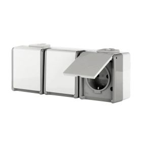 Siemens Schuko-Steckdose Delta 5UB4731 3-fach waagerecht