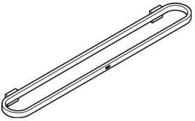GROHE Badetuchhalter/Halter Selection 41056 600mm hard graphite gebürstet