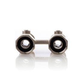 Simplex Hahnblock D1/50 Standard, Durchgangsform, für Heizkörper ½ Zoll IG