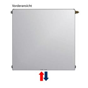 Flachheizkörper mit Mittelanschluss Buderus Logatrend, VCM-plan, Typ 33 mit Wandbefestigung