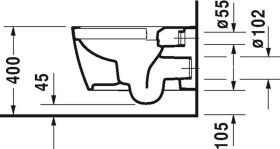 WWC-Set ME by Starck,rimless,Durafix TS,weiß,inkl.WC-Sitz m.Absenkautomatik