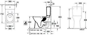 Villeroy & Boch Tiefspül-WC Vita spülrandlos f Vita 4620R0 360x710mm Oval Weiß Alpin