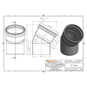 HTsafeB Bogen DN 90 30 Grad