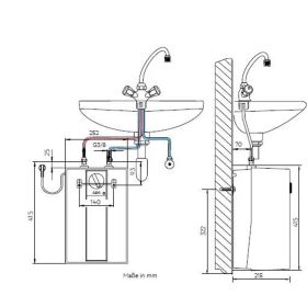 AEG Kleinspeicher Huz 5 Basis Untertisch 5 Liter 2 kw 230 V