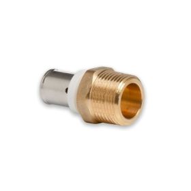 Selfio-Press Aluverbund Pressfitting  Übergang Außengewinde 16 x 2 - 3/4" TH + U Kontur DVGW