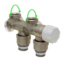 Simplex Design Anschlussarmatur / Multiblock-Set - Anschluss links