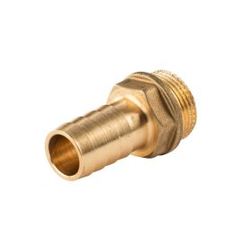 Messing Gewinde-Fitting Schlauchanschluss 3/4" AG (DN 20) Länge 20 mm - schwere Ausführung