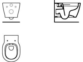 Ideal Standard Wandtiefspül-WC Connect, 360x540x340mm, Weiß