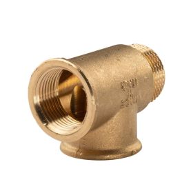 Messing Gewinde-Fitting T-Stück 3/4" IG - 3/4" IG - 3/4" AG (DN20) - schwere Ausführung