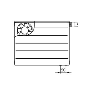 Kermi x-flair Line-V Wärmepumpen-Heizkörper Typ 22 605x2005x102 mm links 1330 Watt