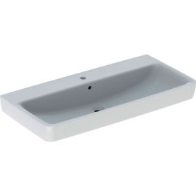 Geberit Renova Plan Waschtisch, 100x48cm m. Hl., m. Ül., weiß