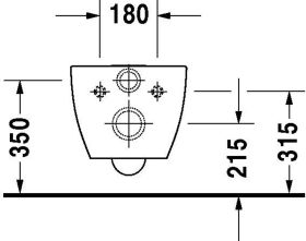 Duravit Wand-WC 540mm Happy D.2, Anthraz Anthrazit Matt, TS, rimless